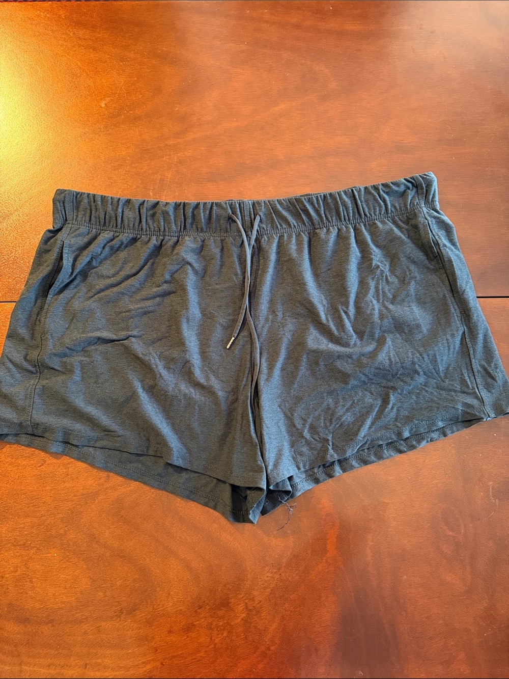 Athletic Works Charcoal Gray Women's Athletic Lounge Shorts with Drawstring